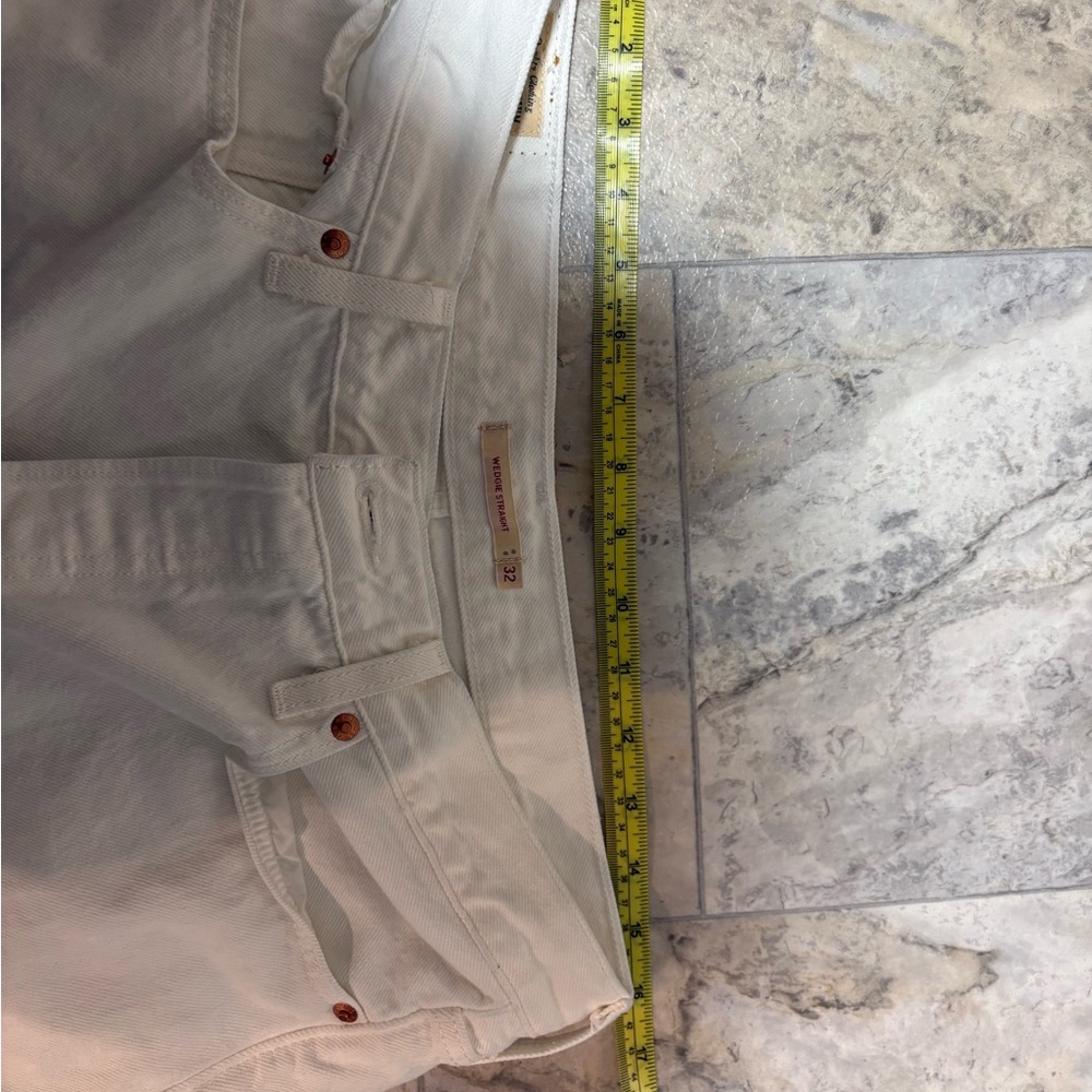 Levi's White Wedgie Straight Jeans - Picture 8 of 10